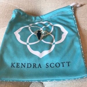 Kendra Scott black and gold ring